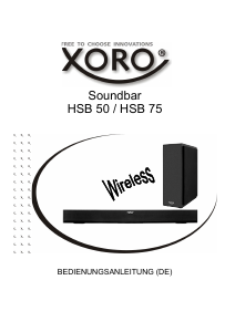 Bedienungsanleitung Xoro HSB 75 Heimkinosystem