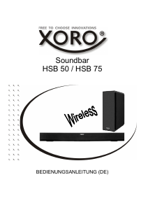 Bedienungsanleitung Xoro HSB 50 Heimkinosystem