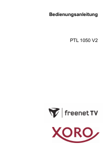 Bedienungsanleitung Xoro PTL 1050 V2 LCD fernseher