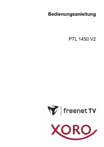 Bedienungsanleitung Xoro PTL 1450 V2 LCD fernseher