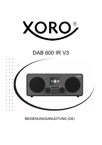 Bedienungsanleitung Xoro DAB 600 IR V3 Radio