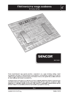 Instrukcja Sencor SBS 5005 Waga