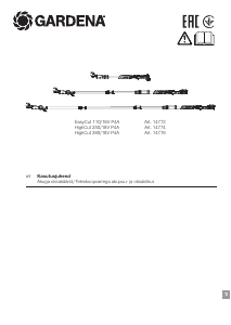 Manual Gardena EasyCut 110/18V P4A Lopper