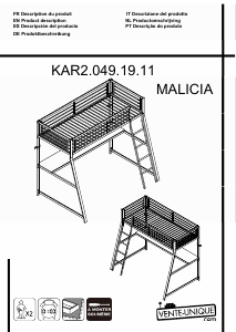 מדריך Vente-Unique Malicia מיטת לופט