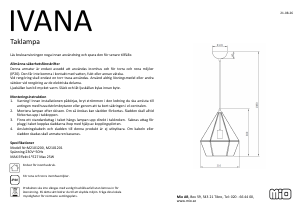 Manual Mio Ivana Lamp