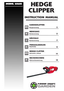 Manual Power Craft 65650 Hedgecutter