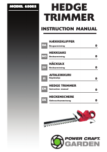 Handleiding Power Craft 65085 Heggenschaar