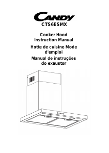 Manual Candy CTS6ESMX Cooker Hood