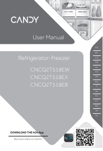 Manual Candy CNCQ2T518EW Fridge-Freezer