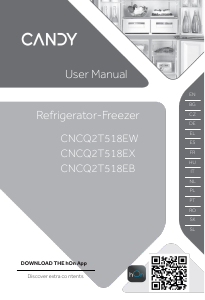 Manuale Candy CNCQ2T518EX Frigorifero-congelatore