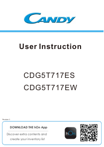 Manual de uso Candy CDG5T717EW Frigorífico combinado