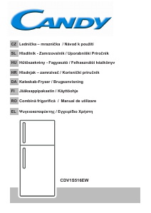 Εγχειρίδιο Candy CDV1S516EW Ψυγειοκαταψύκτης