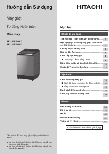 Hướng dẫn sử dụng Hitachi SF-220ZFVAD Máy giặt