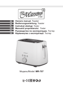 Instrukcja Maestro MR-707 Toster