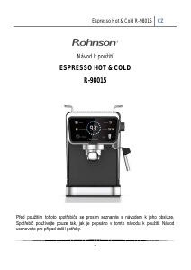 Manuál Rohnson R-98015 Kávovar na espreso