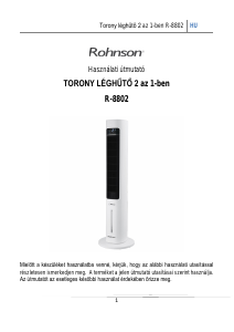 Használati útmutató Rohnson R-8802 Ventilátor