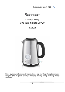 Instrukcja Rohnson R-7620 Czajnik