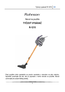 Návod Rohnson R-1215 Vysávač