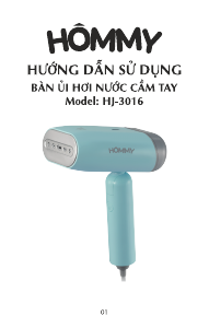 Hướng dẫn sử dụng Hommy HJ-3016 Máy hấp quần áo