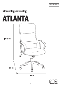 Brugsanvisning Mio Atlanta Kontorstol