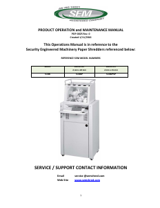 Manual SEM 5146P Paper Shredder