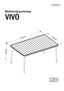 説明書 Mio Vivo ガーデンテーブル