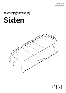 Bruksanvisning Mio Sixten Matbord