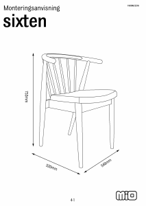 Manual de uso Mio Sixten Silla