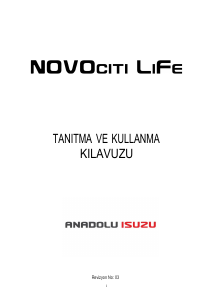 Kullanım kılavuzu Anadolu Isuzu NovoCiti Life Otobüs