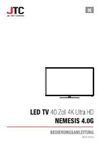 Bedienungsanleitung JTC GR00D-NS40G Nemesis 4.0G LED fernseher