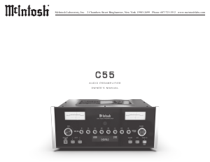 Manual McIntosh C55 Pre-amplifier