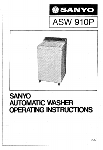 Handleiding Sanyo ASW-910P Wasmachine