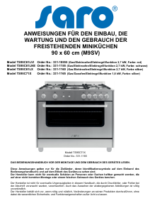 Bedienungsanleitung Saro TS95C61LVI Herd