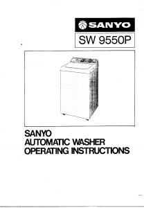 Handleiding Sanyo SW-9550P Wasmachine