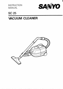 Manual Sanyo SC-25 Vacuum Cleaner