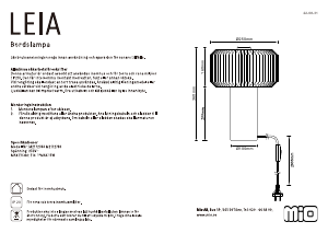 Handleiding Mio Leia Lamp