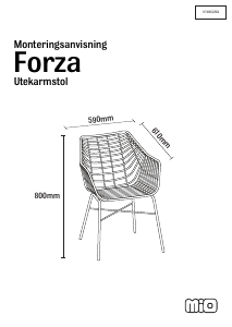 Bruksanvisning Mio Forza Trädgårdsstol