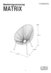 Priročnik Mio Matrix Vrtni stol