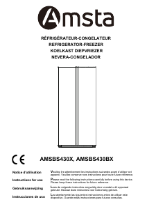 Mode d’emploi Amsta AMSBSIMX Réfrigérateur combiné