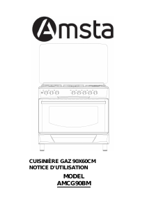 Mode d’emploi Amsta AMCG90BM Cuisinière