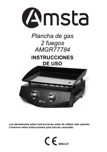 Manual de uso Amsta AMGR77784 Parrilla de mesa
