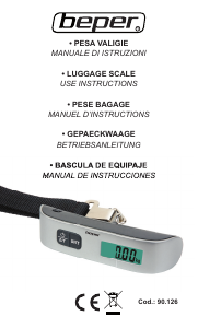 Manual Beper 90.126 Luggage Scale