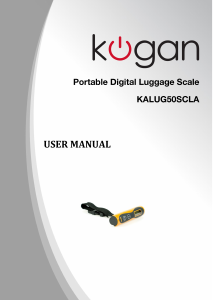 Manual Kogan KALUG50SCLA Luggage Scale