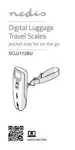 Manual Nedis SCLU112BU Cantar bagaje