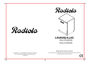 Manual de uso Radiola RALV1445VB Lavavajillas