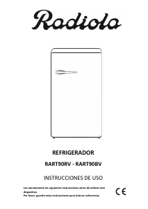 Manual de uso Radiola RART90RV Refrigerador