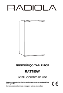 Manual de uso Radiola RATT85W Refrigerador