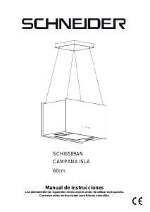 Manual de uso Schneider SCHI6589AN Campana extractora