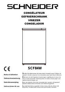 Manual de uso Schneider SCF84W Congelador