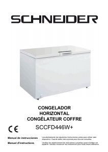 Manual de uso Schneider SCCFD446W+ Congelador